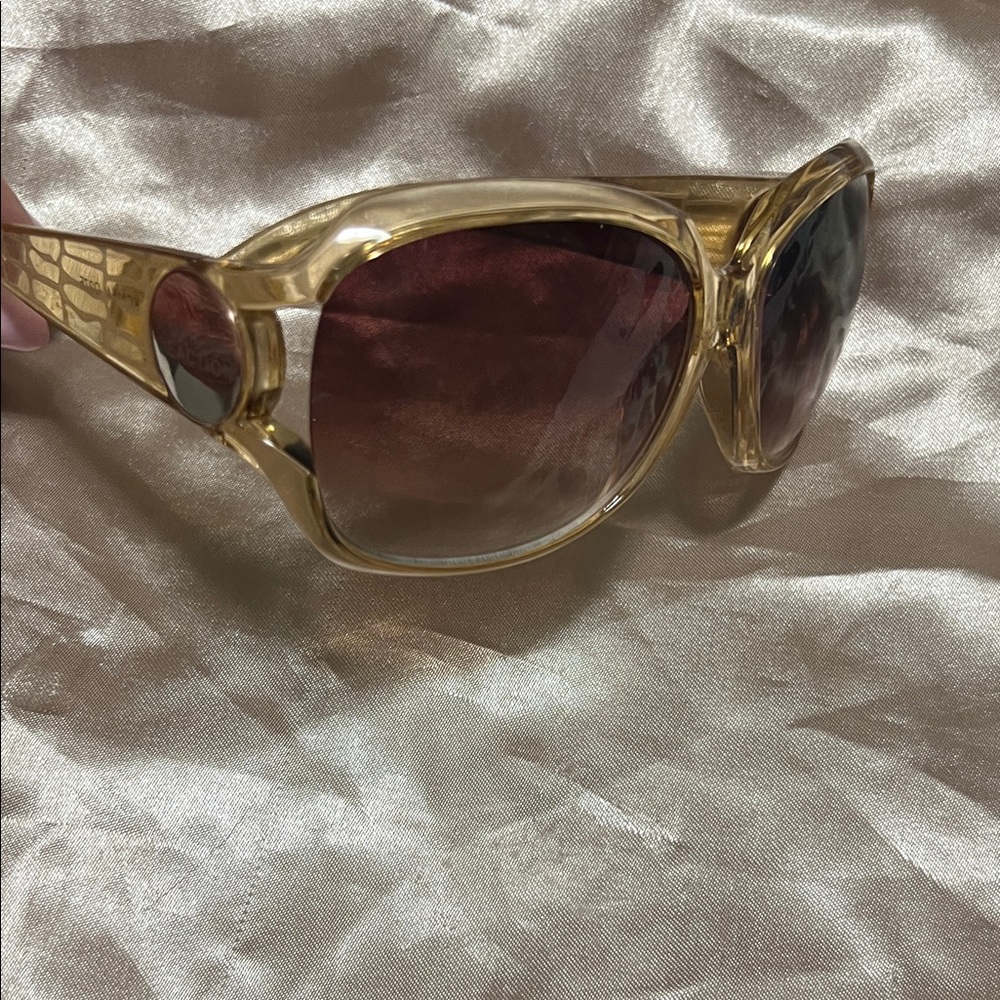 Kenneth Cole Gold and Brown Sunglasses
